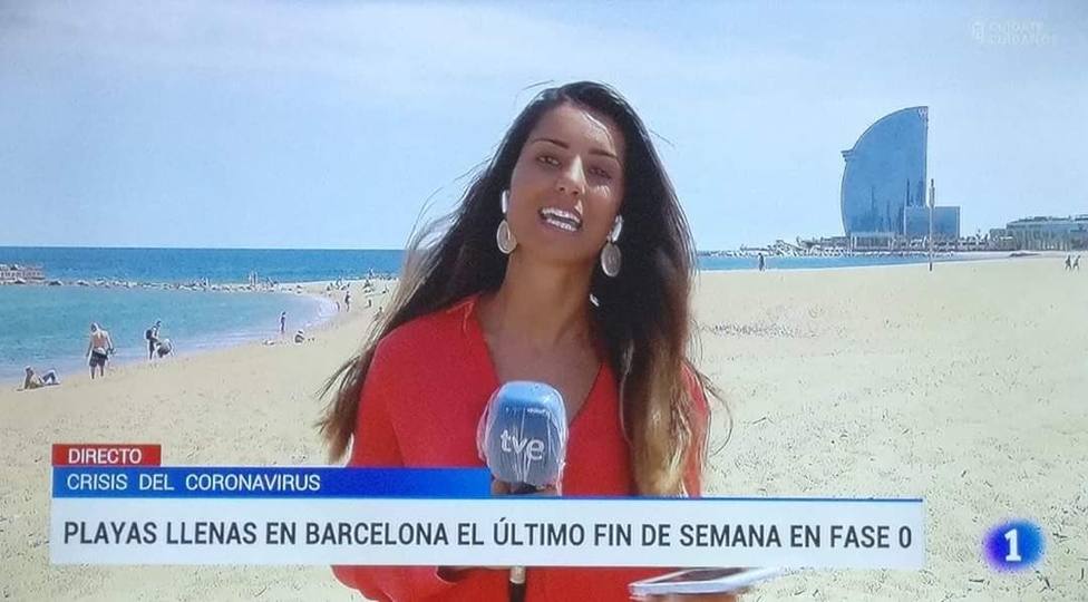 TVE denuncia que la Barceloneta está “llena” y lo que muestran las cámaras les deja con esta cara