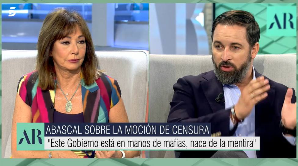 Ana Rosa Quintana y Santiago Abascal (Telecinco)