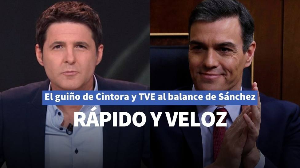 El detalle de Jesús Cintora y TVE para ensalzar el balance de Pedro Sánchez como presidente