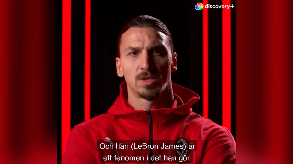Zlatan Ibrahimovic, durante la entrevista en Discovery+ Sports