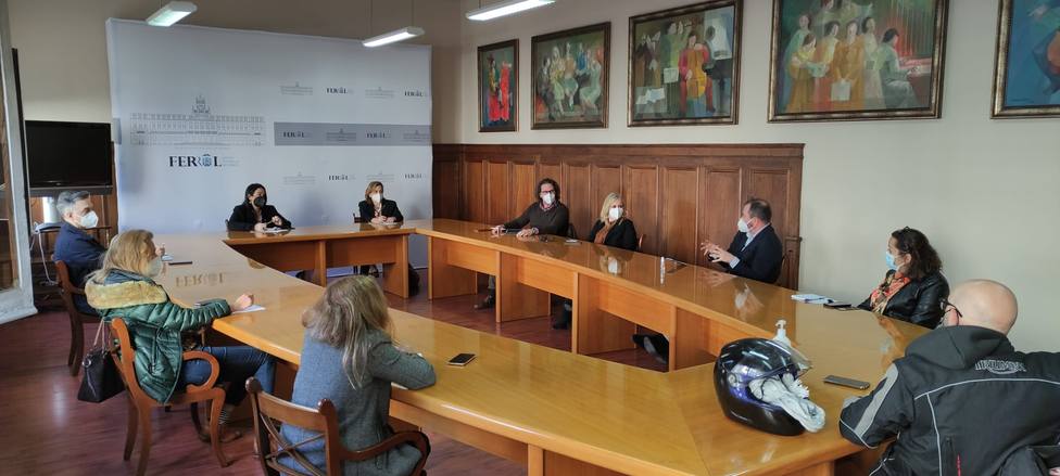 Reunión del Grupo de Trabajo del Camino Inglés en el Ayuntamiento de Ferrol - FOTO: Concello Ferrol