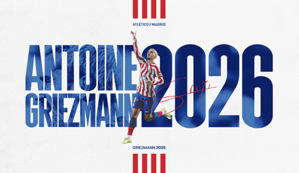 Antoine Griezmann, rojiblanco hasta 2026