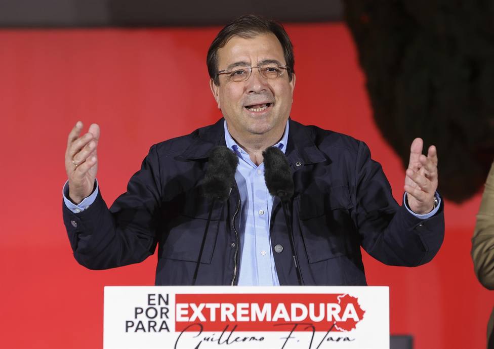 El PSOE pierde la mayoría en Extremadura y deja el Gobierno en manos de un posible acuerdo entre PP y Vox