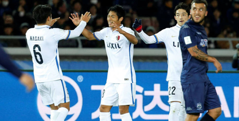 El Kashima se llevó la victoria en el partido inaugural del Mundial de Clubes. Reuters.