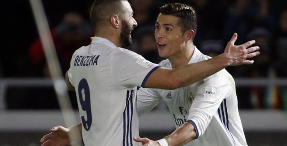 Benzema, que abrió el marcador, y Cristiano con un hat-trick, autores de los goles (Reuters)