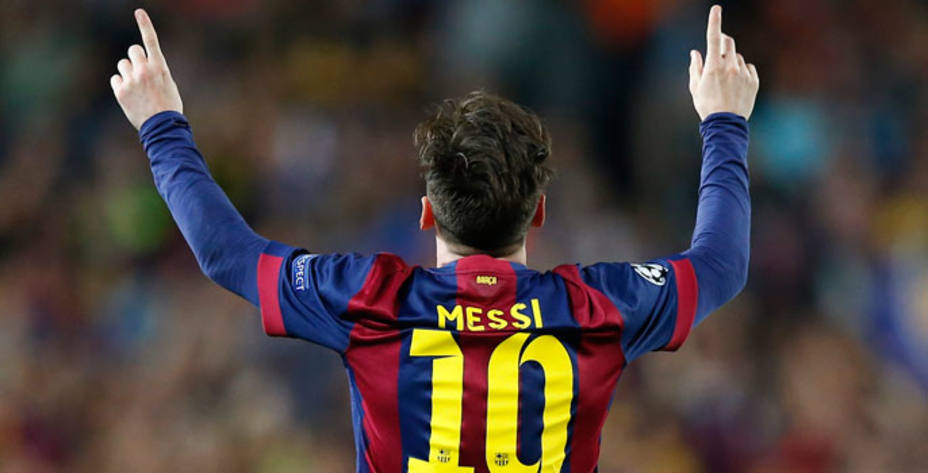 Leo Messi ha sido elegido por los aficionados como el mejor de la Liga de Campeones. Reuters.