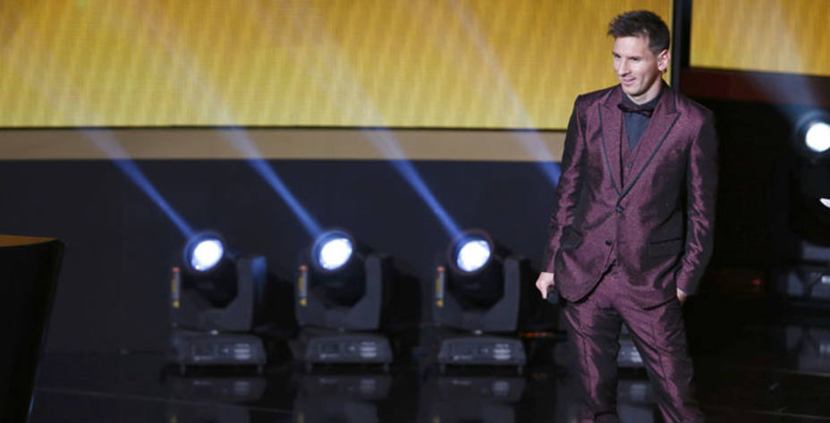 Leo Messi durante la gala del Balón de Oro 2014. REUTERS