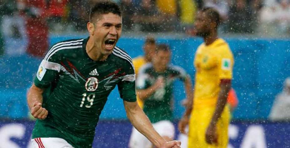 Oribe celebra el gol del triunfo de México. (Reuters)