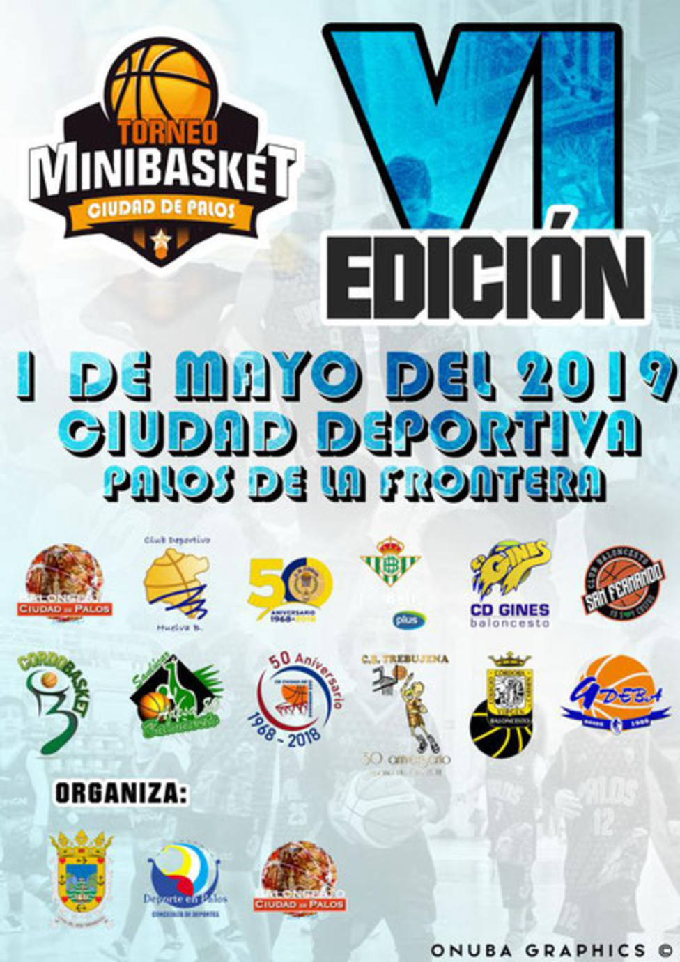 Cartel anunciador del torneo Ciudad de Palos de Unibasket
