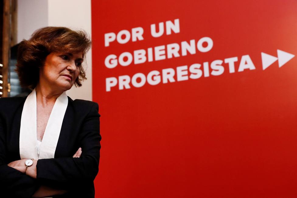 Carmen Calvo admite muchas discrepancias también en la agenda feminista con Podemos