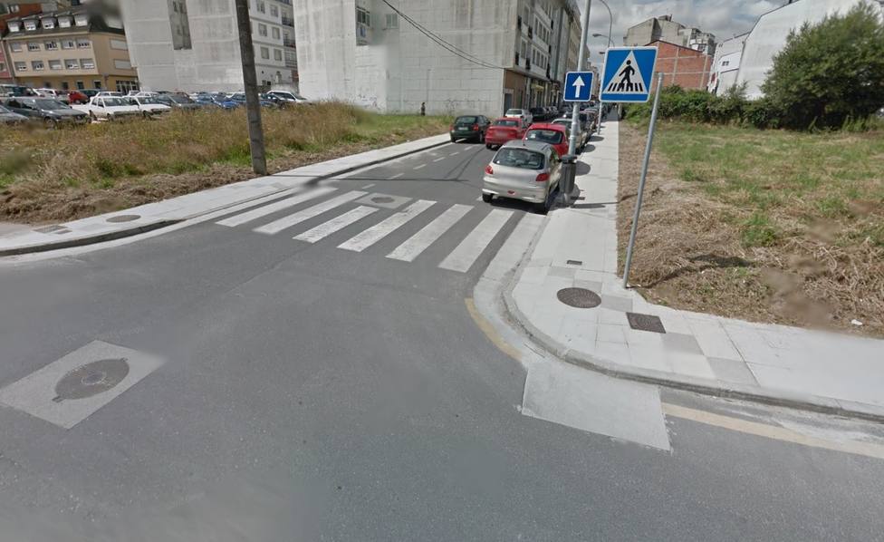Intersección entre las calles RIbadeo y Alcalde Fraga Bello, en el municipio de Vilalba