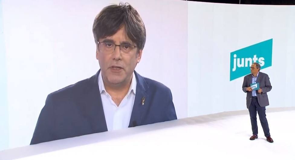 Puigdemont pide hacer de JxCat una herramienta no sectaria para alcanzar la independencia