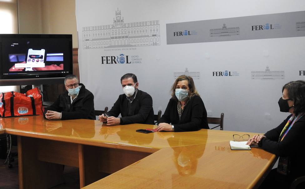 Presentaión de la nueva plataforma de pedidos a la hosteleria de Ferrol - FOTO: Concello de Ferrol