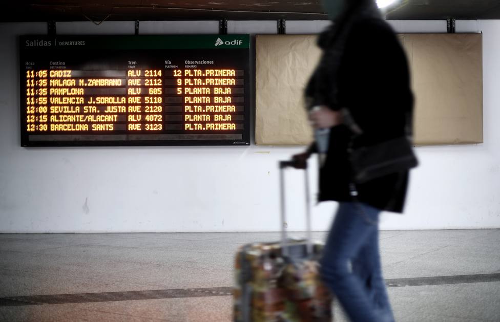 Filomena obliga a suspender todos los trenes con origen o destino en Madrid