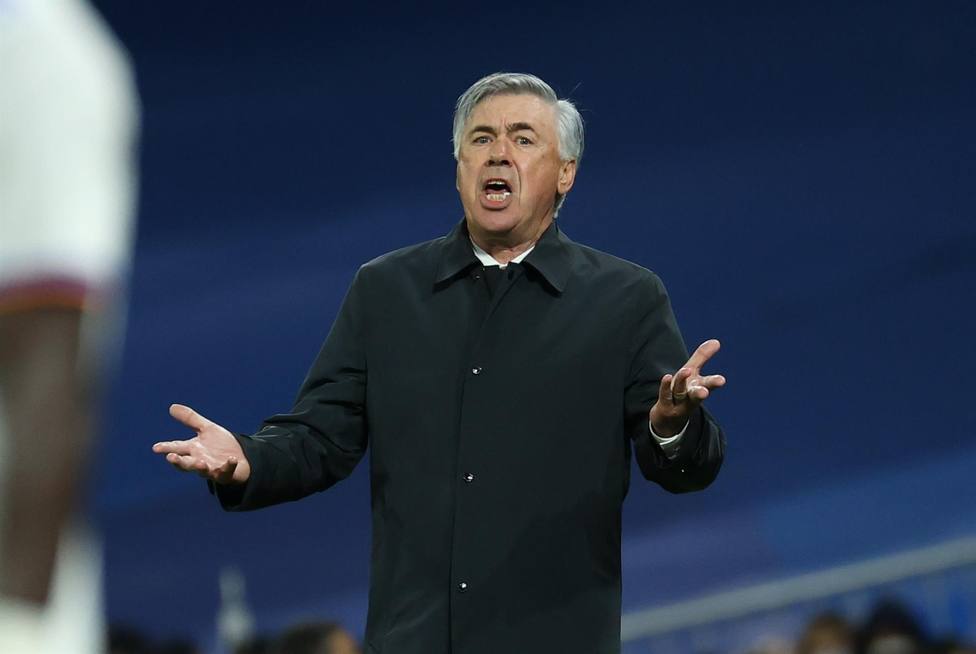 Ancelotti, en el partido frente al Shakhtar