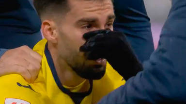 Álex Baena se retiró del Bernabéu lesionado, entre lágrimas (IMAGEN TV)