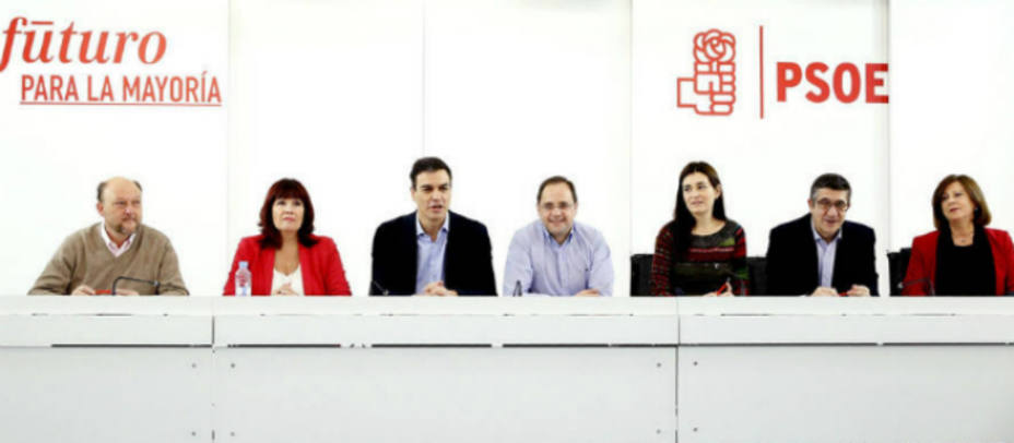 Reunión de la ejecutiva federal del PSOE. EFE.