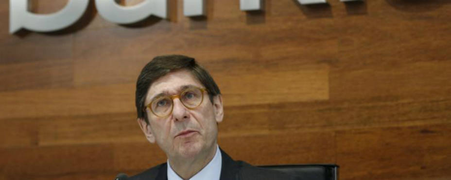 El presidente de Bankia, José Ignacio Goirigolzarri, durante su comparecencia.EFE