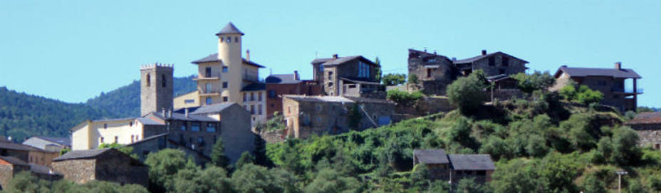 Vista del pueblo de Castellbó (Lérida)