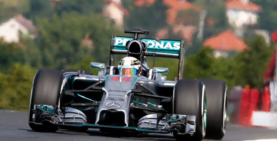 Lewis Hamilton dominó los libres en Hungaroring. Reuters.