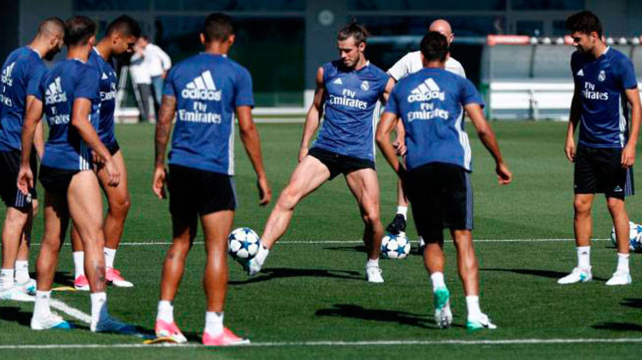 Gareth Bale, protagonista en la sesión de entrenamiento. FOTO: Real Madrid