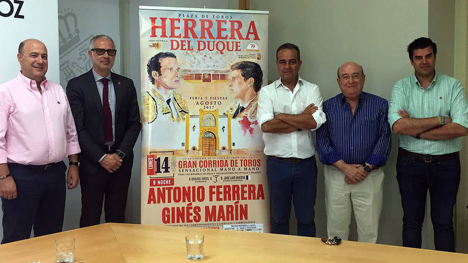 La Diputación de Badajoz ha acogido la presentación de la corrida de toros de Herrera de Duque