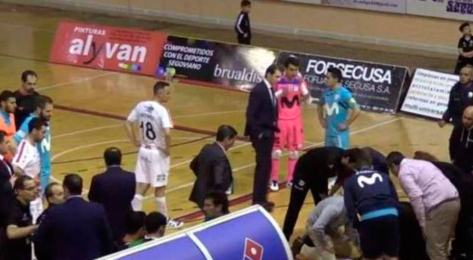 Muere Cecilio Rodríguez, utillero del Movistar Inter, durante el partido ante el Segovia