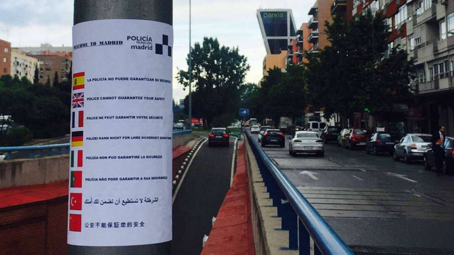 La advertencia de los policías de Madrid: No podemos garantizar su seguridad