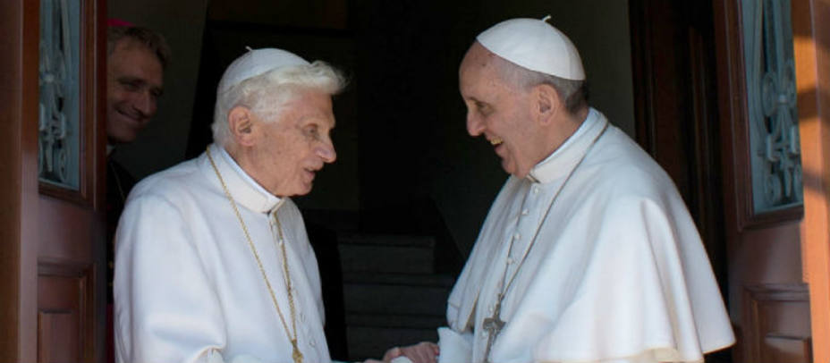 El Papa emérito Benedicto XVI ha llegado al Vaticano en helicóptero. REUTERS