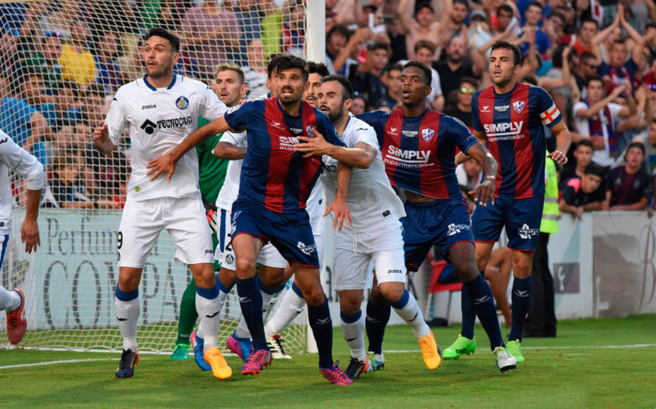 Huesca y Getafe empataron en la ida de las semifinales del play-off de ascenso (FOTO: LaLiga)