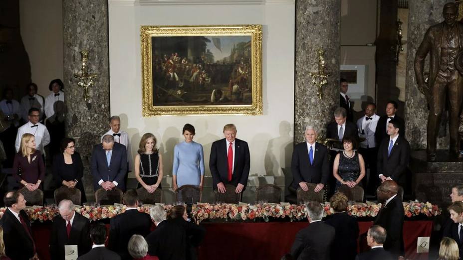 Comida en el Capitolio tras el nombramiento de Trump