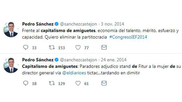 El capitalismo de amiguetes de Sánchez. Con Blanco hay que portarse  bien