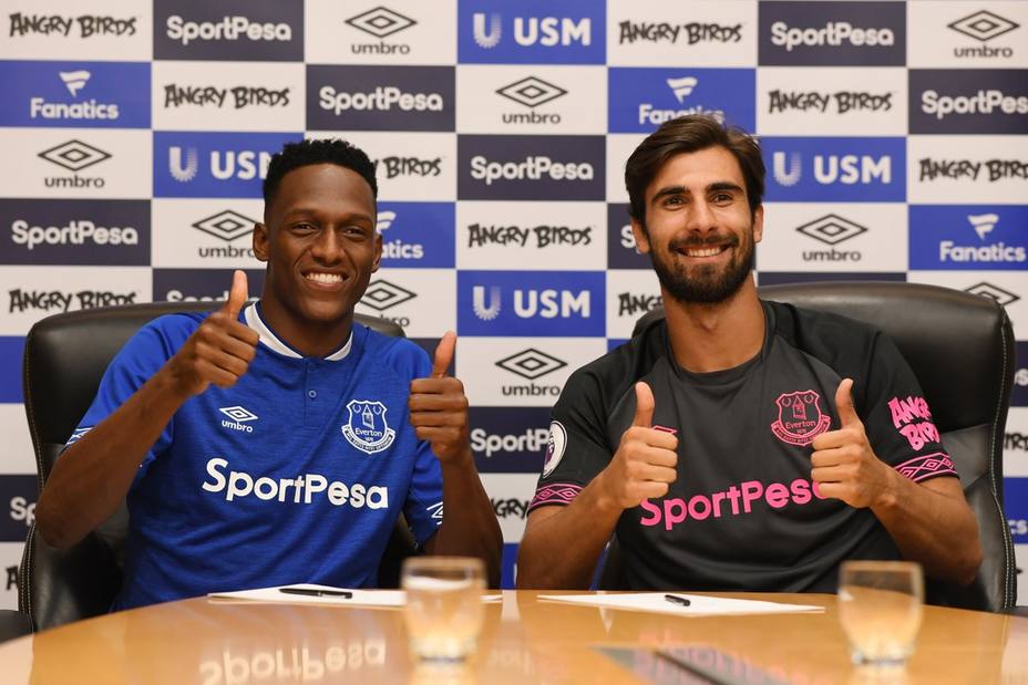 YERRY MINA Y ANDRÉ GOMES