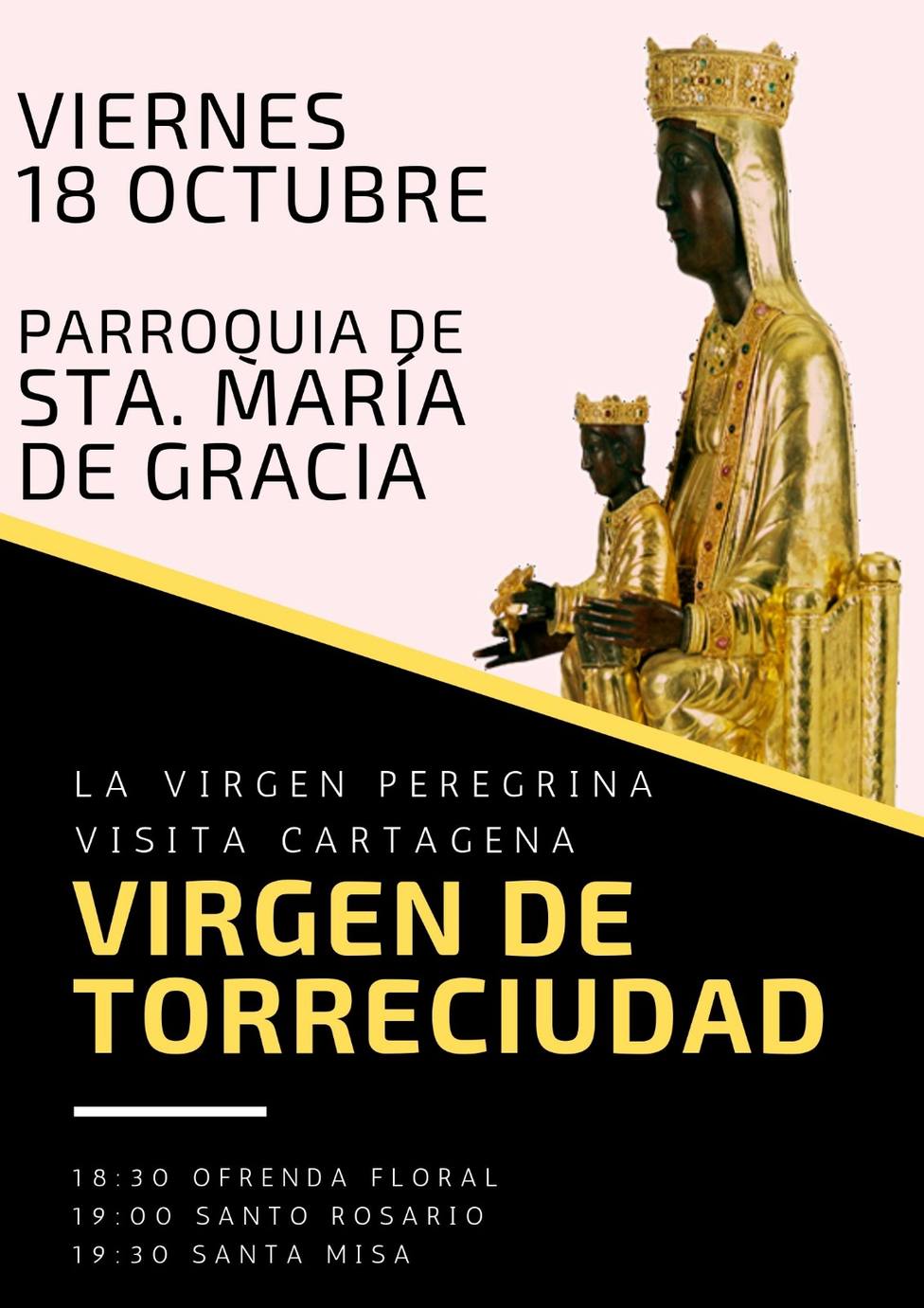 La Virgen peregrina de Torreciudad estará esta tarde en Santa María