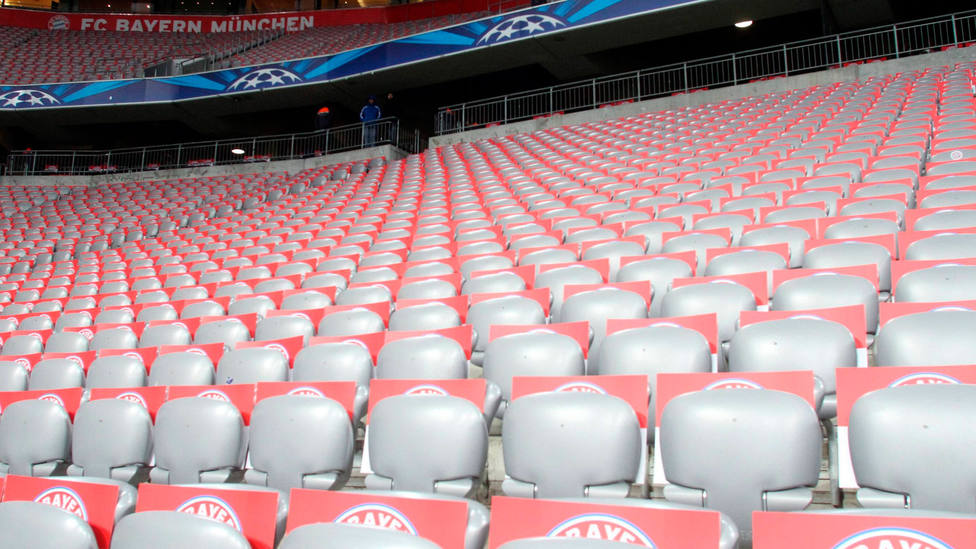 Grada del Allianz Arena vacía. CORDONPRESS