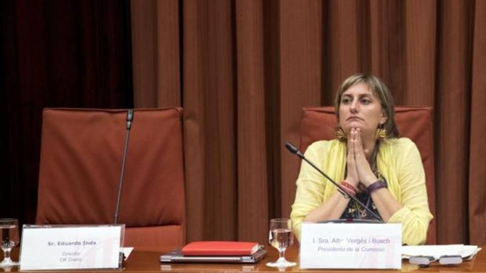Alba Vergés, durante una comparecencia parlamentaria - EFE