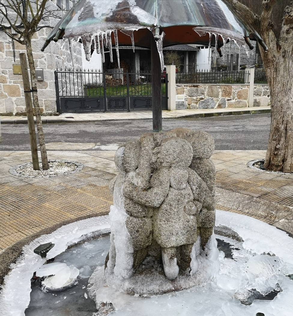 El termómetro se desploma y baja hasta a -5,8 grados bajo cero en Lugo capital