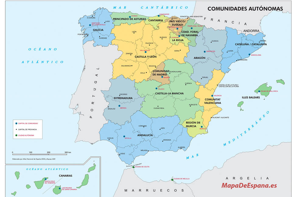El mapa que muestra los apellidos más comunes de cada provincia de España