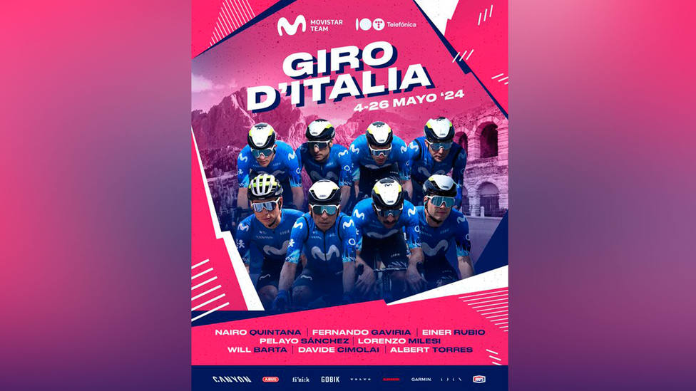 Movistar Team anuncia su equipo para el Giro de Italia