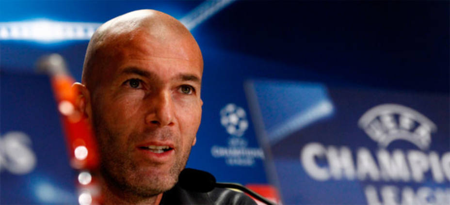 Zidane, en rueda de prensa. REUTERS