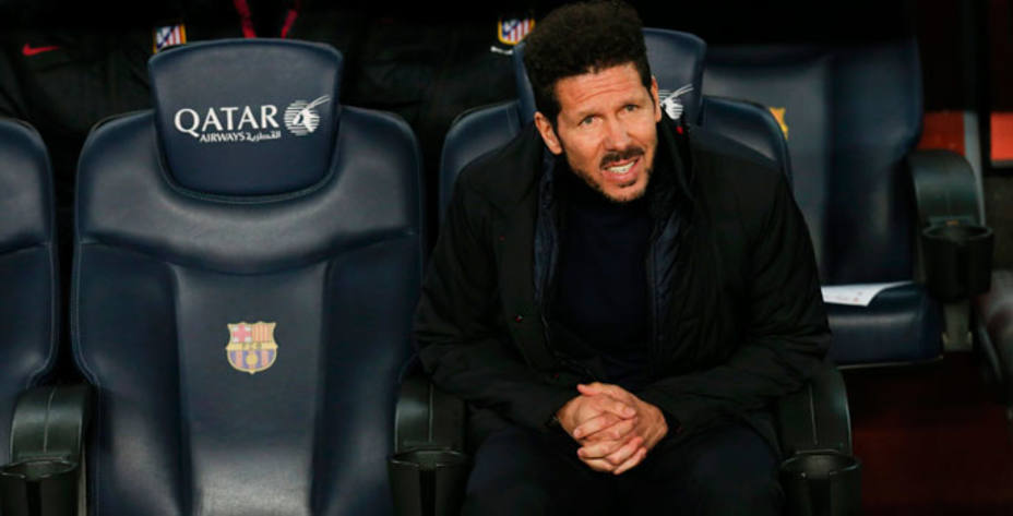 Simeone considera al Barcelona el mejor equipo del mundo. Reuters.