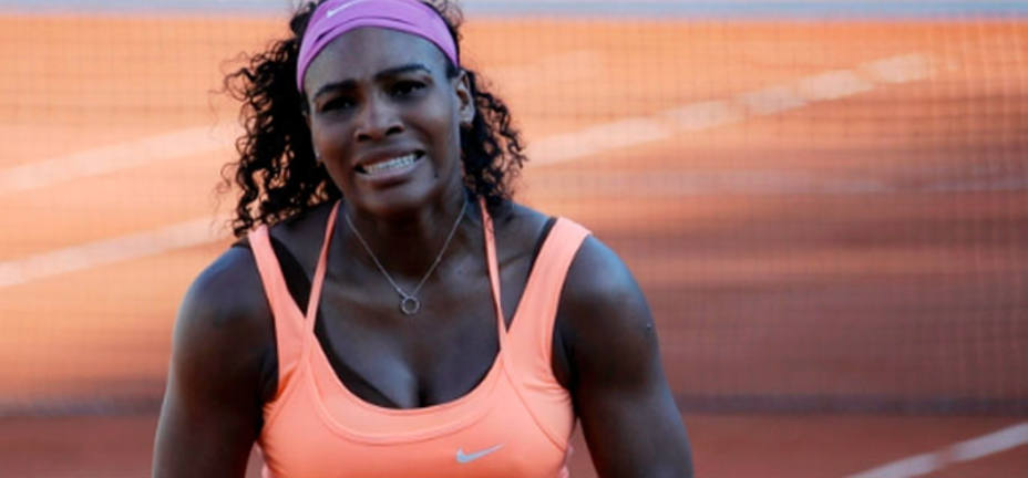 Serena Williams, tras culminar la remontada en semifinales. REUTERS