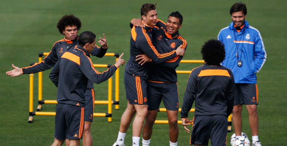 El Madrid sigue preparando el encuentro ante el Valencia. Reuters.