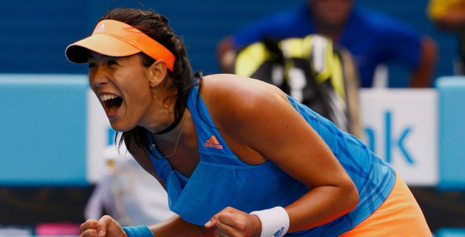 Muguruza derrotó a la número uno del mundo, Serena Williams. Reuters.