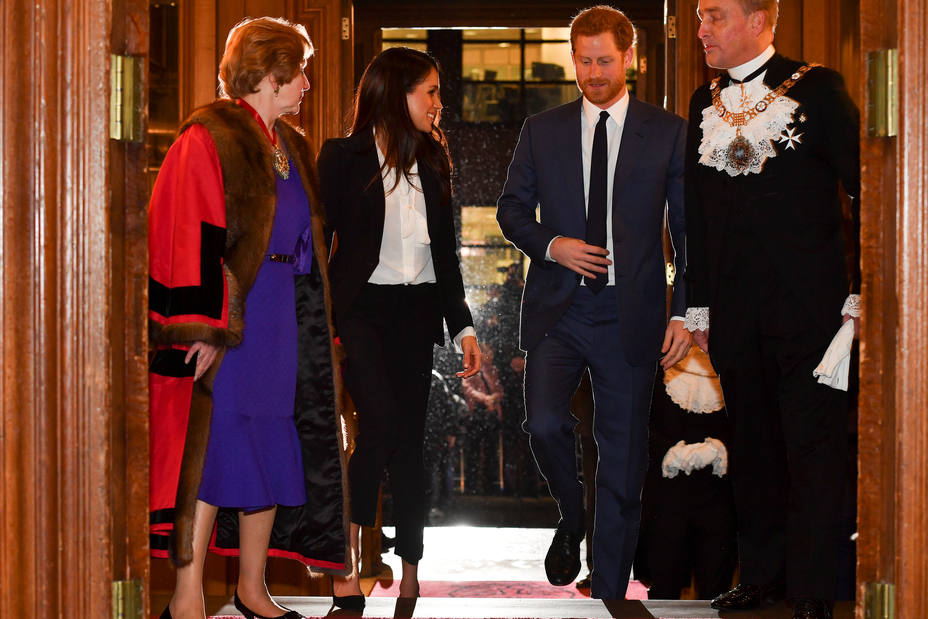 El príncipe Harry y su prometida Meghan Markle asisten al encuentro anual de la Fundación Endeavour