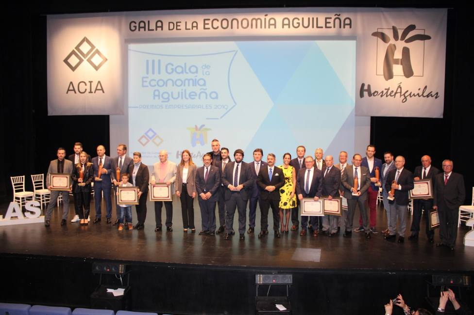 ACIA y Hosteáguilas entregan los premios empresariales 2019 en la III Gala de la Economía Aguileña