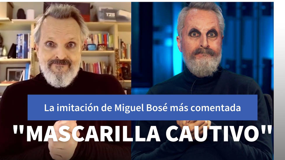 Raúl Pérez protagoniza la imitación de Miguel Bosé de la que todo el mundo habla: Mascarilla cautivo