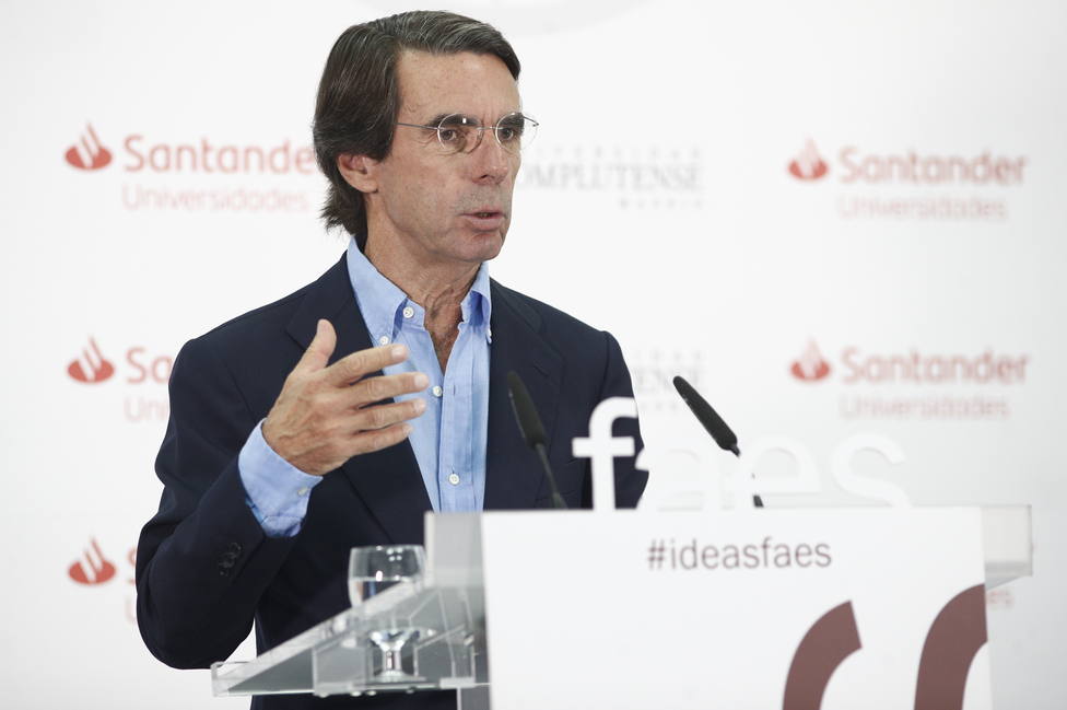 Aznar sitúa al Gobierno de Sánchez entre los perdedores netos por la covid-19