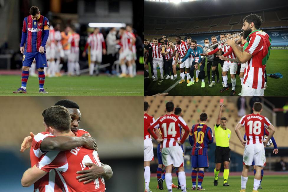 Las mejores imágenes de la final de Supercopa de España entre Athletic Club y FC Barcelona