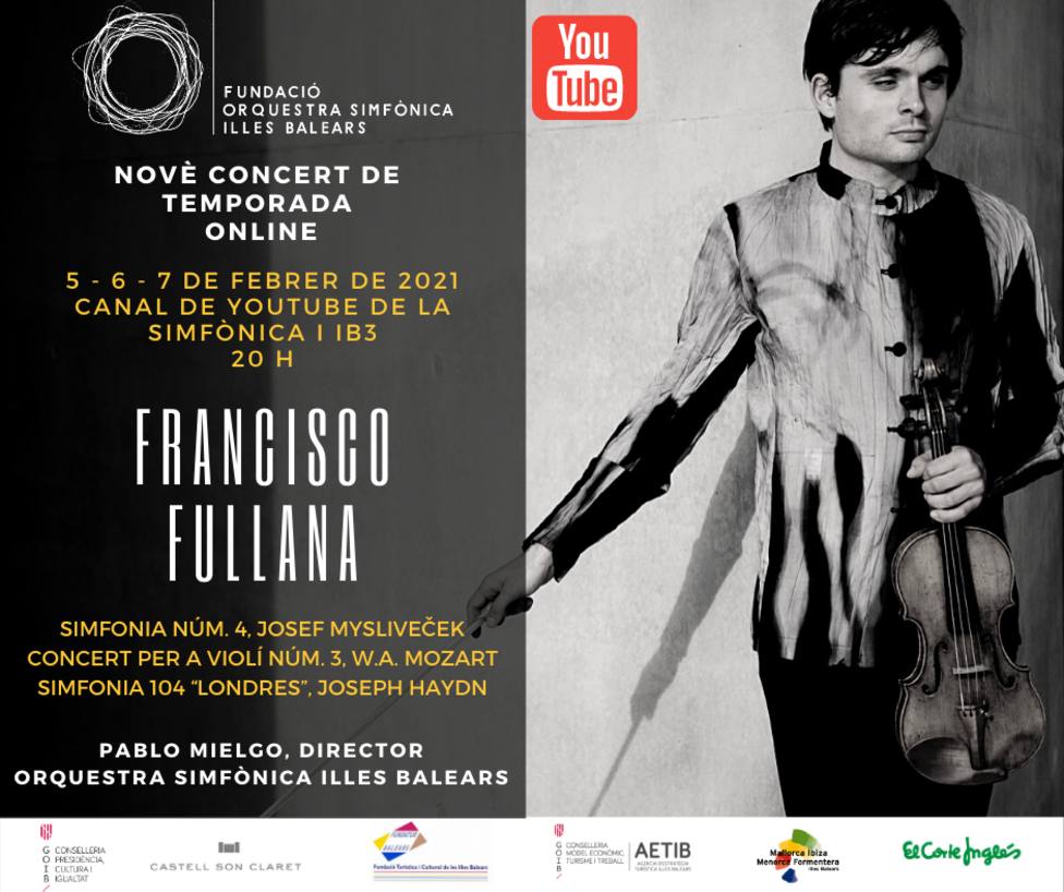 El violinista mallorquín Francisco Fullana protagoniza el novenoconcierto